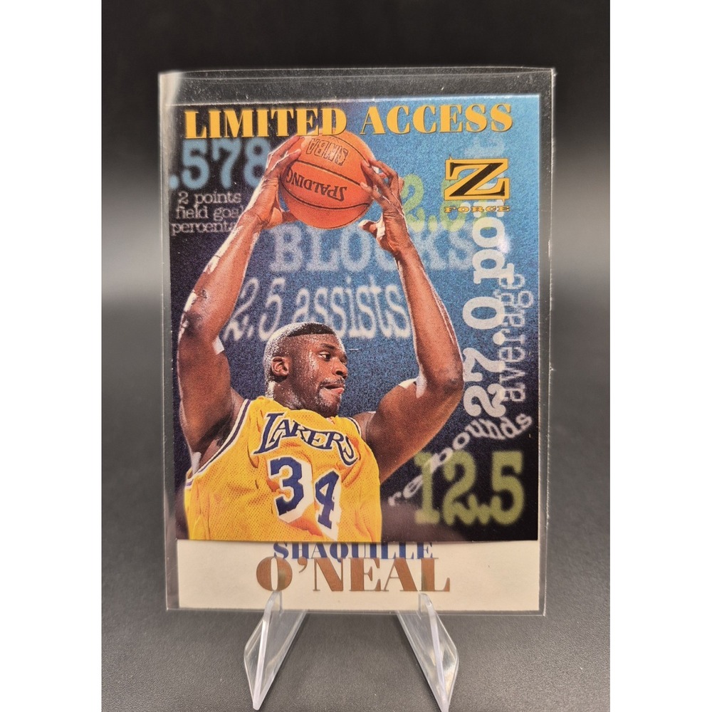 1997-98 Skybox Z-Force Shaquille O'Neal #8 Of 10/LA Limited Access LA Lakers
